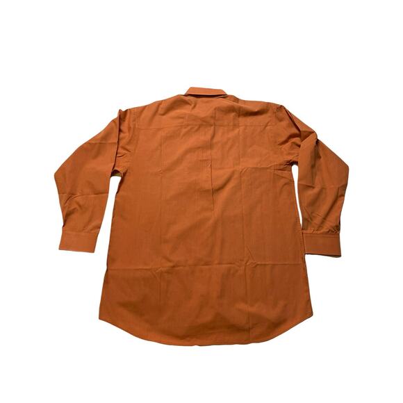 Daniel Ellissa Long Sleeve French Cuff Button Up Shirt 171/2 34-35 brown squash - Picture 5 of 11